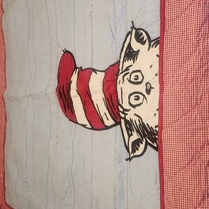 Pottery Barn Dr. Seuss Cat in the Hat complete Bedding Set. Full size.